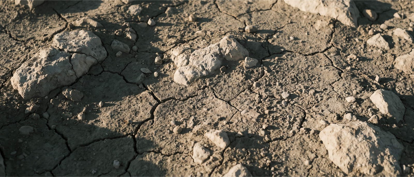 Dry earth and stone